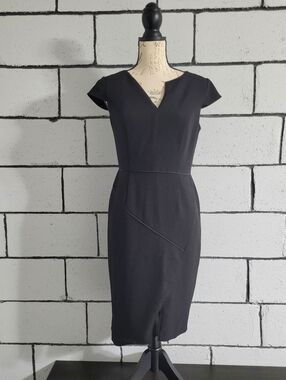 navy blue dress for baby girl Light Navy Sleeveless Taffeta Floral Cutwork Midi Dress main image 0